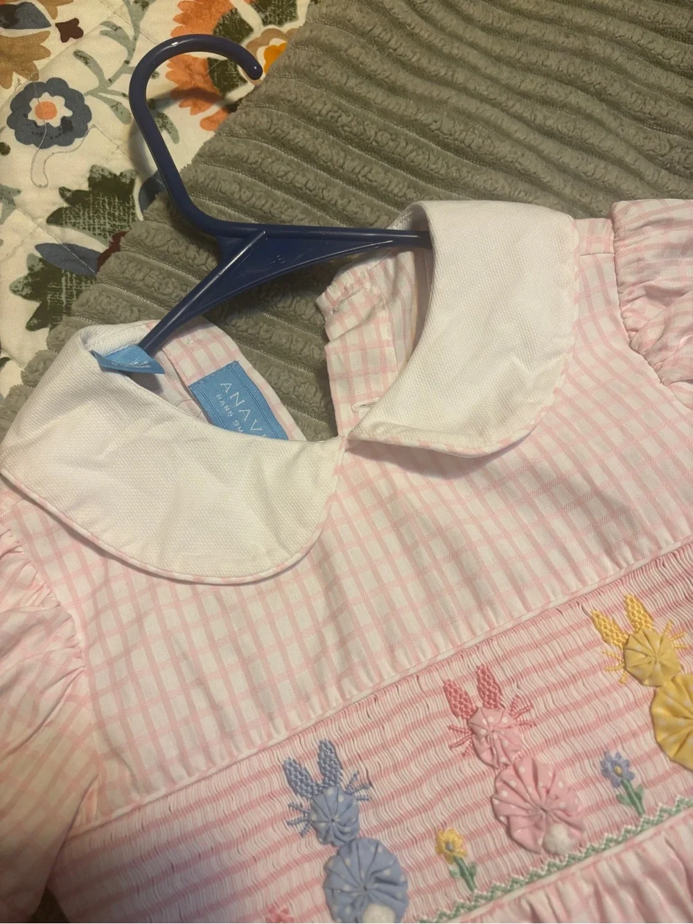 Anavini Hand Smocked Easter Dress